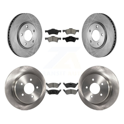 [Avant + Arrière] Kit de Disque et plaquette (semi-métallique) de frein pour Dodge Grand Caravan Chrysler Town & Country Voyager K8S-100974