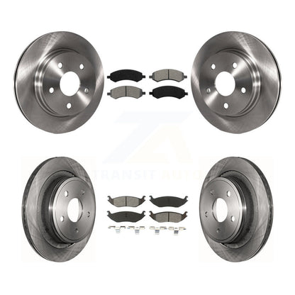 [Avant + Arrière] Kit de Disque et plaquette (semi-métallique) de frein pour Ram 1500 Dodge Classic Durango Chrysler Aspen K8S-100975