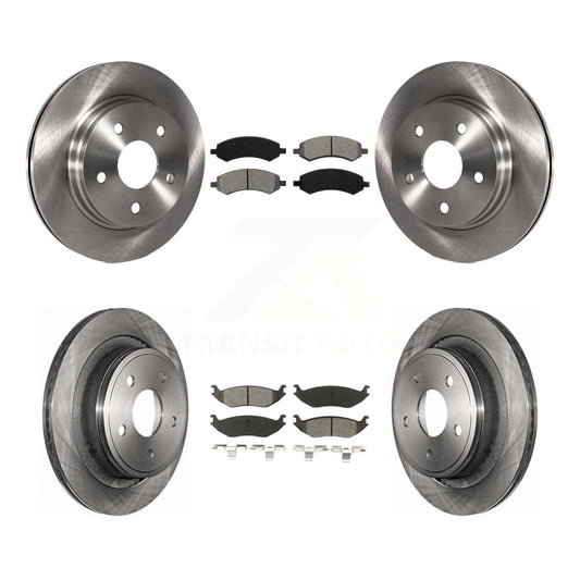 [Avant + Arrière] Kit de Disque et plaquette (semi-métallique) de frein pour Ram 1500 Dodge Classic Durango Chrysler Aspen K8S-100975