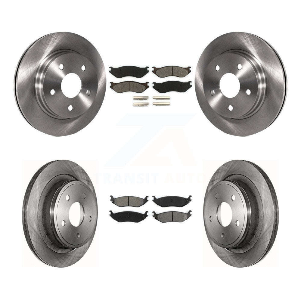 [Avant + Arrière] Kit de Disque et plaquette (semi-métallique) de frein pour Dodge Ram 1500 K8S-100976