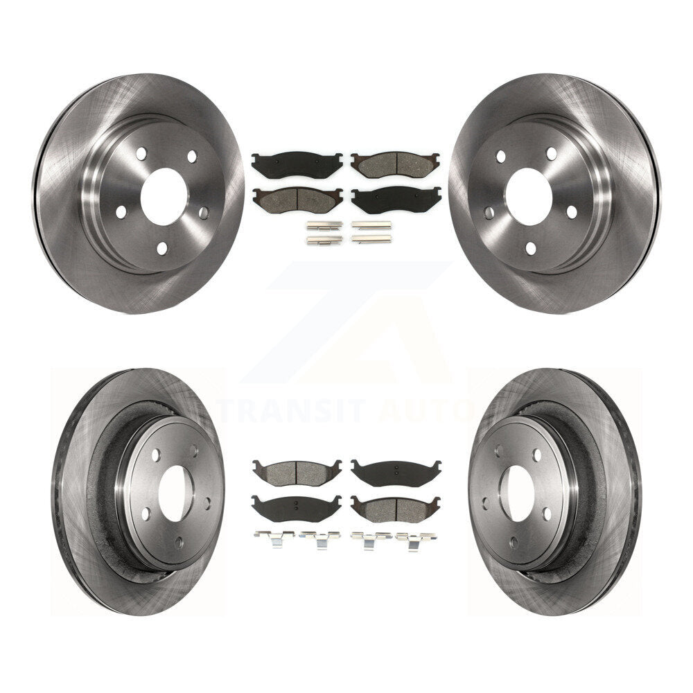 [Avant + Arrière] Kit de Disque et plaquette (semi-métallique) de frein pour Dodge Durango Ram 1500 K8S-100977