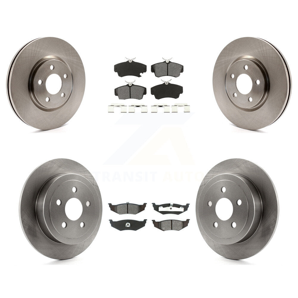 [Avant + Arrière] Kit de Disque et plaquette (semi-métallique) de frein pour 2008-2009 Chrysler PT Cruiser Turbocharged K8S-100979