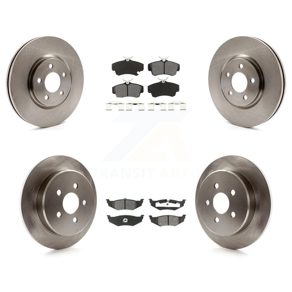 [Avant + Arrière] Kit de Disque et plaquette (semi-métallique) de frein pour Chrysler PT Cruiser Dodge Neon K8S-100981