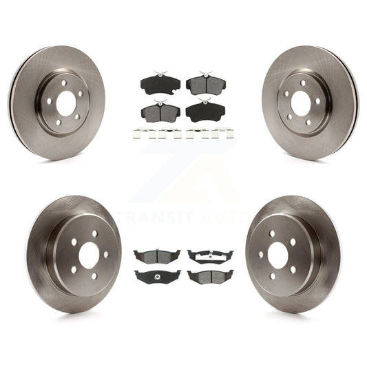 [Avant + Arrière] Kit de Disque et plaquette (semi-métallique) de frein pour Chrysler PT Cruiser Dodge Neon K8S-100981