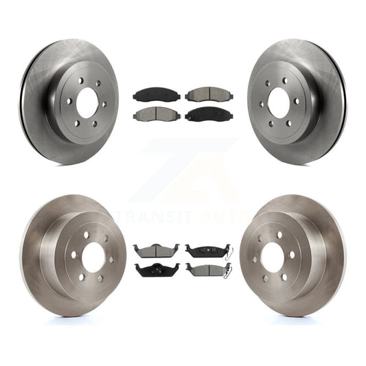 [Avant + Arrière] Kit de Disque et plaquette (semi-métallique) de frein pour 2003-2004 Dodge Dakota K8S-100983