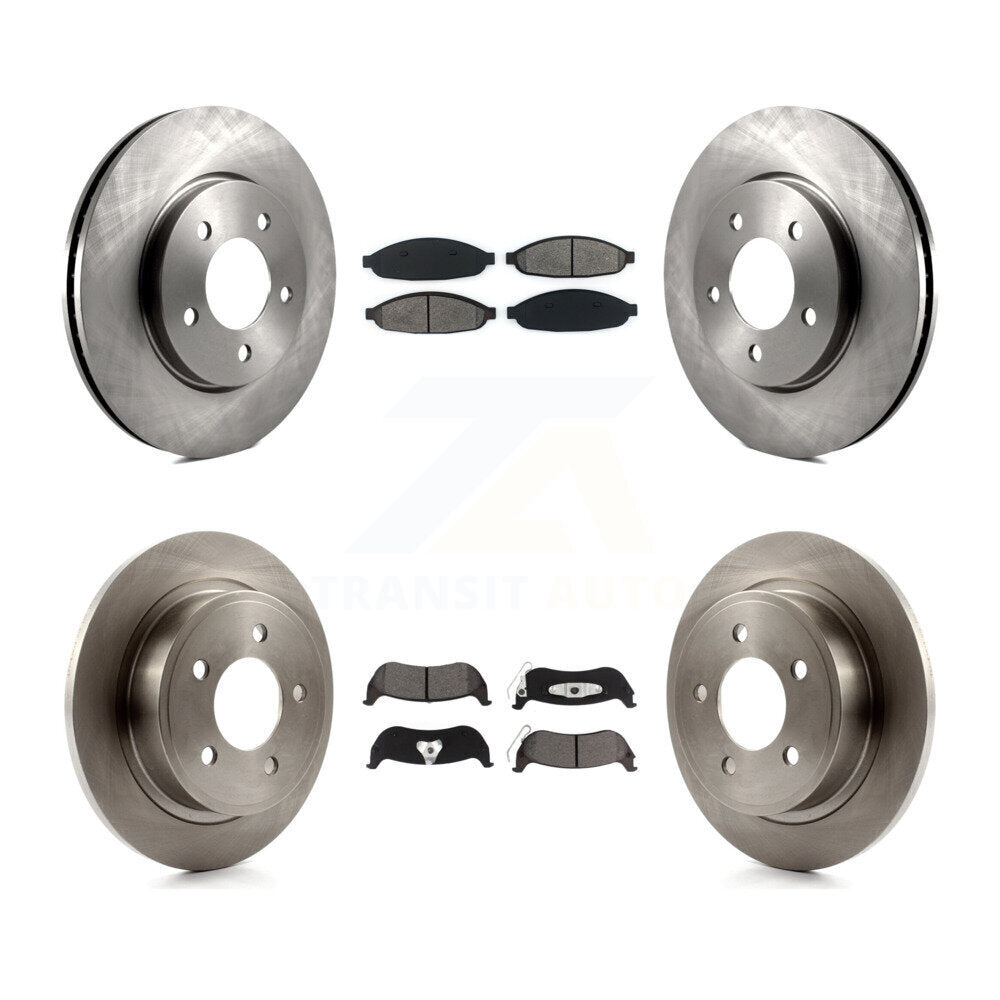 [Avant + Arrière] Kit de Disque et plaquette (semi-métallique) de frein pour 2004-2008 Chrysler Pacifica K8S-100984