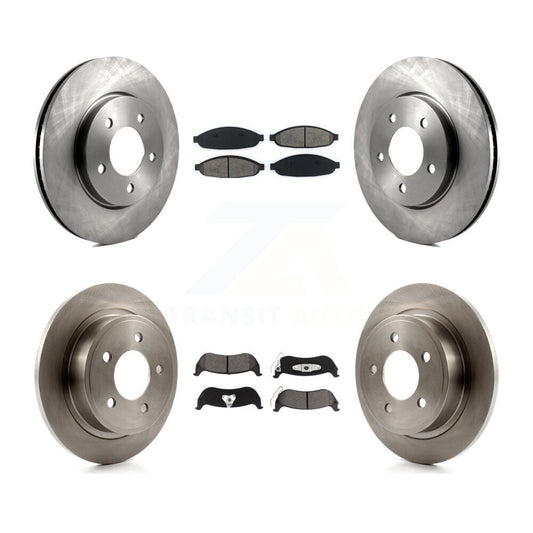 [Avant + Arrière] Kit de Disque et plaquette (semi-métallique) de frein pour 2004-2008 Chrysler Pacifica K8S-100984
