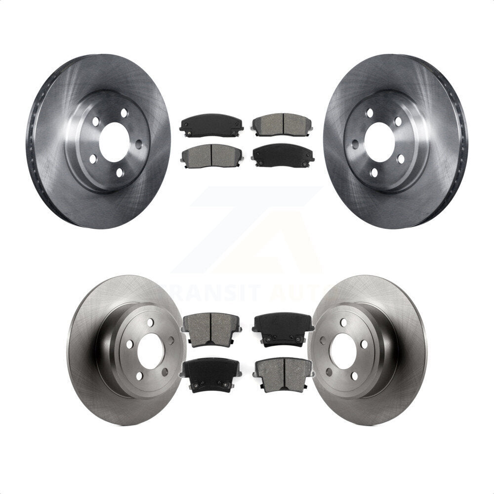 [Avant + Arrière] Kit de Disque et plaquette (semi-métallique) de frein pour Dodge Charger Chrysler 300 Challenger Magnum K8S-100985 par Transit Auto