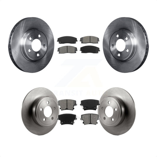 [Avant + Arrière] Kit de Disque et plaquette (semi-métallique) de frein pour Dodge Charger Chrysler 300 Challenger Magnum K8S-100985 par Transit Auto
