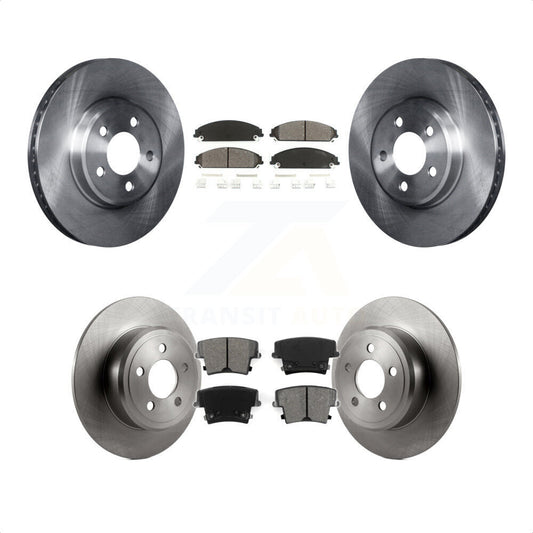 [Avant + Arrière] Kit de Disque et plaquette (semi-métallique) de frein pour 2019-2021 Chrysler 300 RWD avec 5.7L K8S-100986 par Transit Auto
