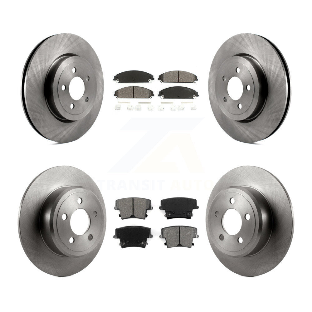 [Avant + Arrière] Kit de Disque et plaquette (semi-métallique) de frein pour 2005-2006 Chrysler 300 AWD avec 3.5L K8S-100987