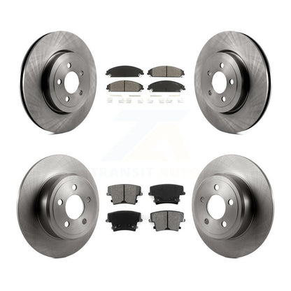 [Avant + Arrière] Kit de Disque et plaquette (semi-métallique) de frein pour 2005-2006 Chrysler 300 AWD avec 3.5L K8S-100987