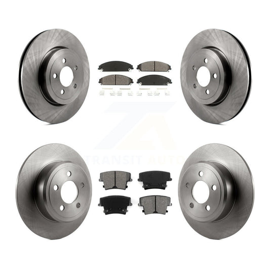 [Avant + Arrière] Kit de Disque et plaquette (semi-métallique) de frein pour 2005-2006 Chrysler 300 AWD avec 3.5L K8S-100987
