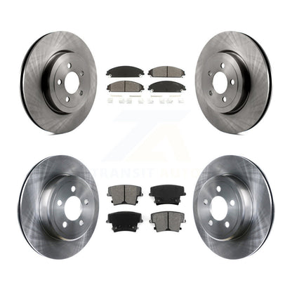 [Avant + Arrière] Kit de Disque et plaquette (semi-métallique) de frein pour Dodge Charger Chrysler 300 Challenger Magnum K8S-100988