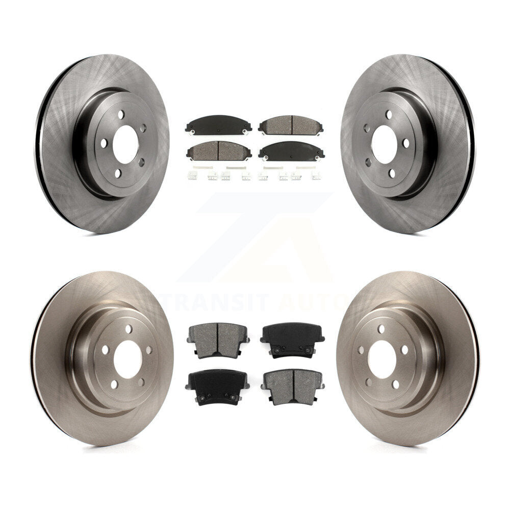 [Avant + Arrière] Kit de Disque et plaquette (semi-métallique) de frein pour Dodge Charger avec Police Package K8S-100989