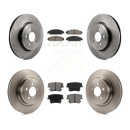[Avant + Arrière] Kit de Disque et plaquette (semi-métallique) de frein pour Dodge Charger avec Police Package K8S-100989