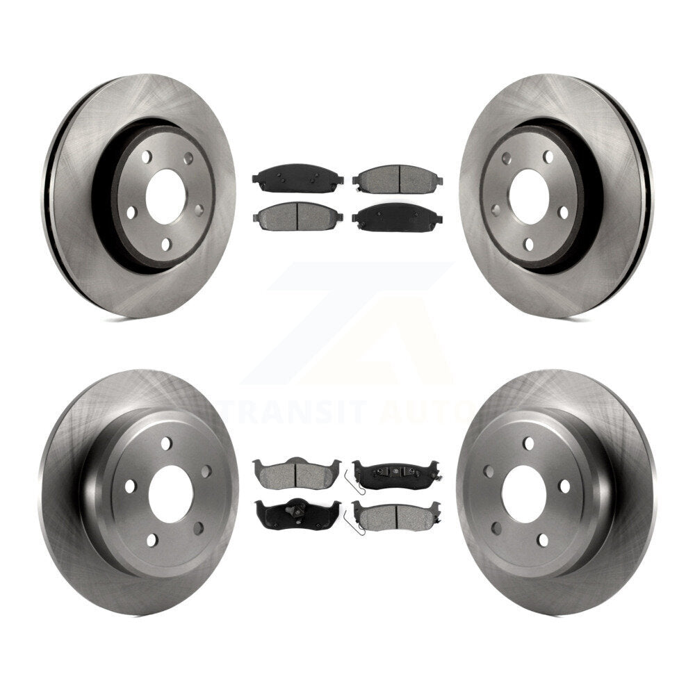 [Avant + Arrière] Kit de Disque et plaquette (semi-métallique) de frein pour Jeep Grand Cherokee Commander K8S-100990