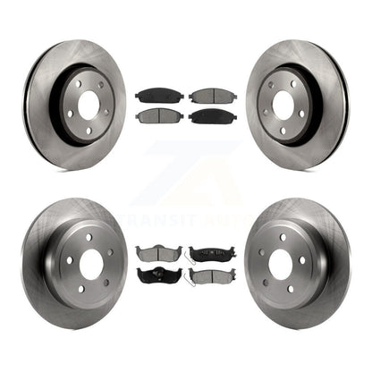 [Avant + Arrière] Kit de Disque et plaquette (semi-métallique) de frein pour Jeep Grand Cherokee Commander K8S-100990