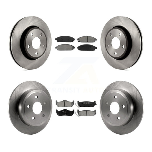 [Avant + Arrière] Kit de Disque et plaquette (semi-métallique) de frein pour Jeep Grand Cherokee Commander K8S-100990