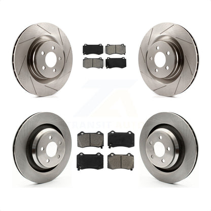 [Avant + Arrière] Kit de Disque et plaquette (semi-métallique) de frein pour Dodge Charger Chrysler 300 Challenger Magnum K8S-100991 par Transit Auto