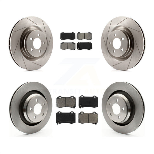 [Avant + Arrière] Kit de Disque et plaquette (semi-métallique) de frein pour Dodge Charger Chrysler 300 Challenger Magnum K8S-100991 par Transit Auto