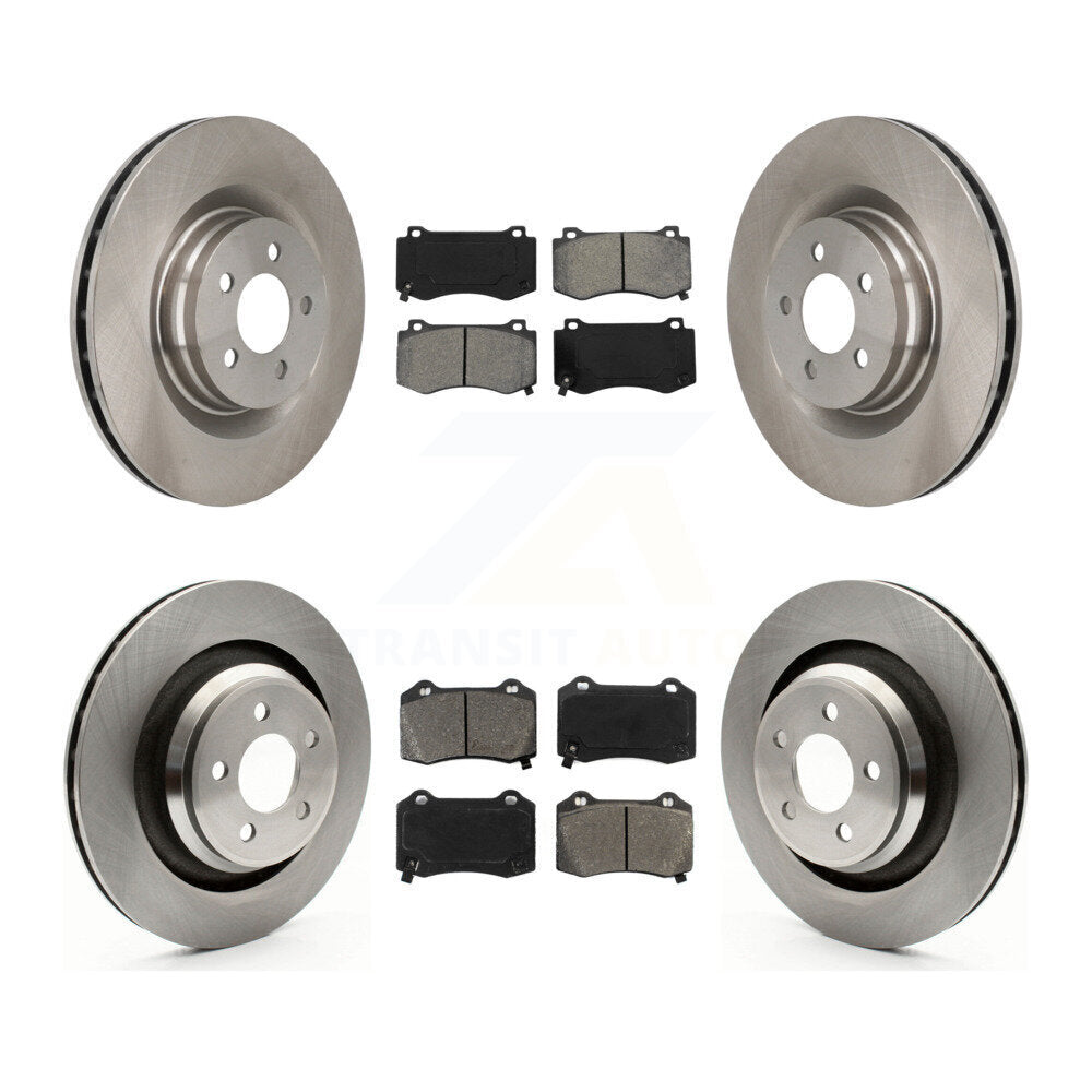 [Avant + Arrière] Kit de Disque et plaquette (semi-métallique) de frein pour Dodge Charger Chrysler 300 Challenger Magnum K8S-100991