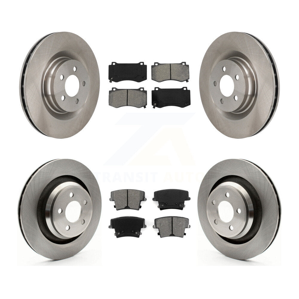 [Avant + Arrière] Kit de Disque et plaquette (semi-métallique) de frein pour 2015 Dodge Charger R T Scat Pack avec 6.4L K8S-100992