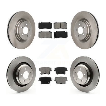 [Avant + Arrière] Kit de Disque et plaquette (semi-métallique) de frein pour 2015 Dodge Charger R T Scat Pack avec 6.4L K8S-100992