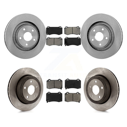 [Avant + Arrière] Kit de Disque et plaquette (semi-métallique) de frein pour 2006-2010 Jeep Grand Cherokee SRT8 K8S-100993