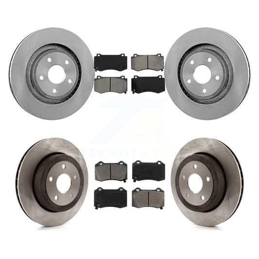 [Avant + Arrière] Kit de Disque et plaquette (semi-métallique) de frein pour 2006-2010 Jeep Grand Cherokee SRT8 K8S-100993