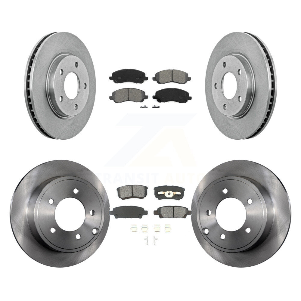[Avant + Arrière] Kit de Disque et plaquette (semi-métallique) de frein pour Mitsubishi Lancer K8S-100994
