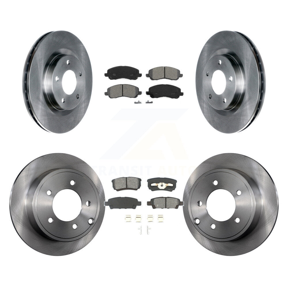 [Avant + Arrière] Kit de Disque et plaquette (semi-métallique) de frein pour Jeep Patriot Dodge Compass Caliber Chrysler Avenger Sebring 200 K8S-100996