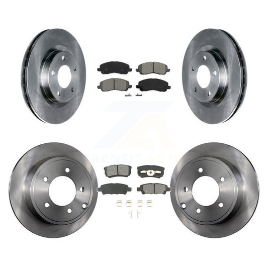 [Avant + Arrière] Kit de Disque et plaquette (semi-métallique) de frein pour Jeep Patriot Dodge Compass Caliber Chrysler Avenger Sebring 200 K8S-100996