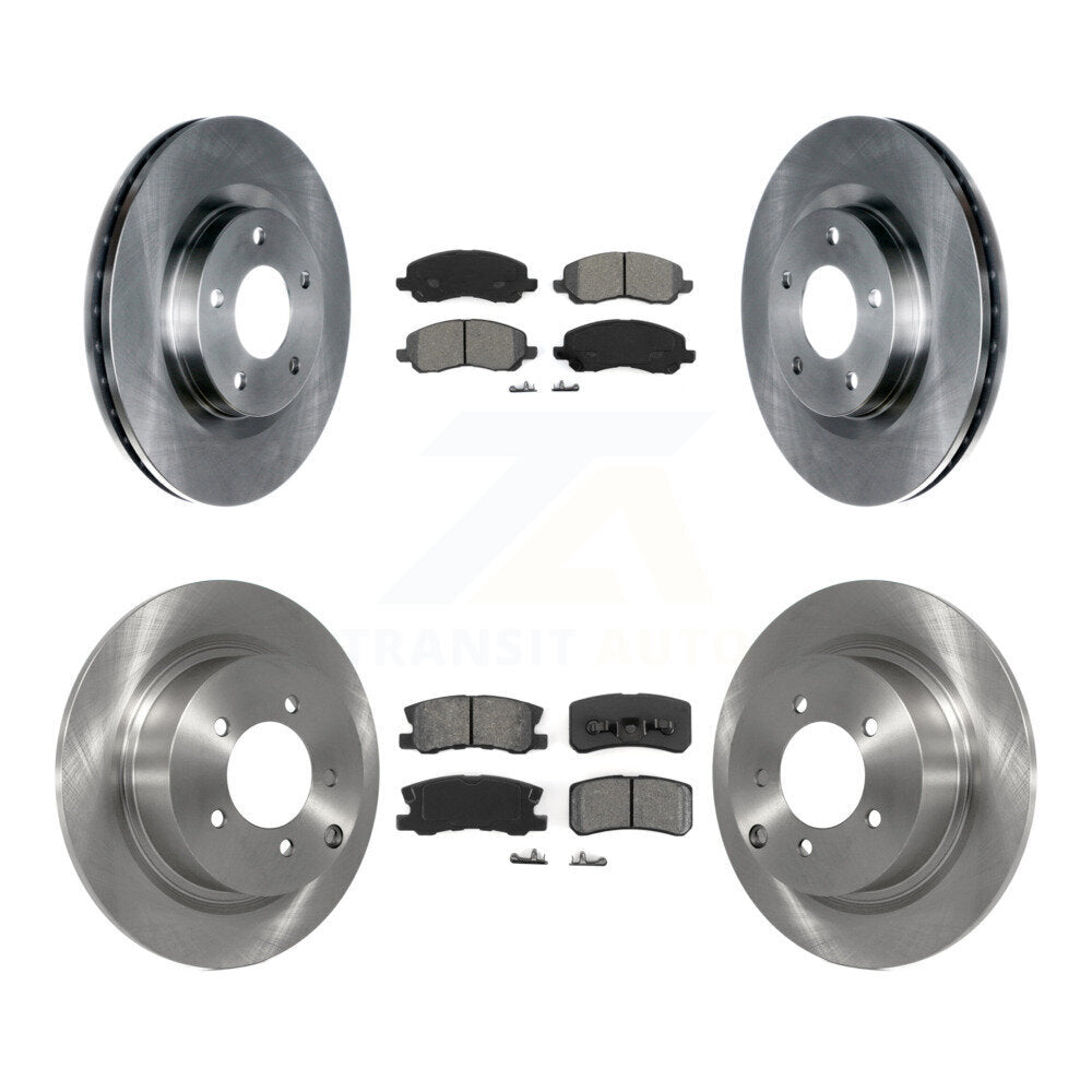[Avant + Arrière] Kit de Disque et plaquette (semi-métallique) de frein pour Jeep Patriot Compass Chrysler Dodge Avenger Sebring Mitsubishi Lancer 200 Outlander Sport RVR K8S-100997