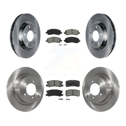[Avant + Arrière] Kit de Disque et plaquette (semi-métallique) de frein pour Jeep Patriot Compass Chrysler Dodge Avenger Sebring Mitsubishi Lancer 200 Outlander Sport RVR K8S-100997