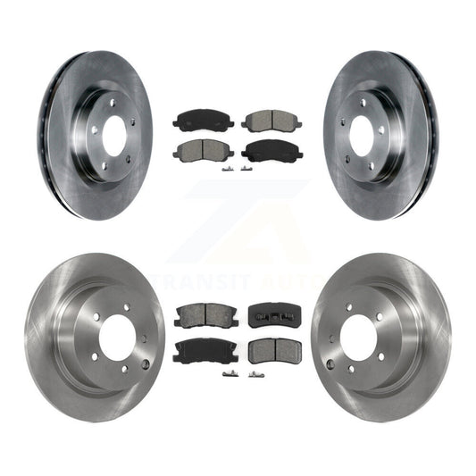 [Avant + Arrière] Kit de Disque et plaquette (semi-métallique) de frein pour Jeep Patriot Compass Chrysler Dodge Avenger Sebring Mitsubishi Lancer 200 Outlander Sport RVR K8S-100997