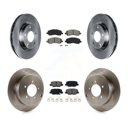 [Avant + Arrière] Kit de Disque et plaquette (semi-métallique) de frein pour 2013 Mitsubishi Outlander 3.0L K8S-100998 par Transit Auto