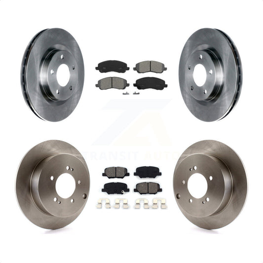 [Avant + Arrière] Kit de Disque et plaquette (semi-métallique) de frein pour 2013 Mitsubishi Outlander 3.0L K8S-100998 par Transit Auto