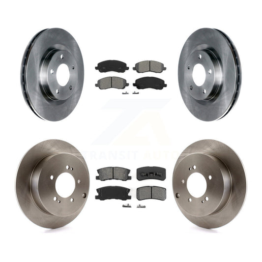 [Avant + Arrière] Kit de Disque et plaquette (semi-métallique) de frein pour Mitsubishi Outlander K8S-100999