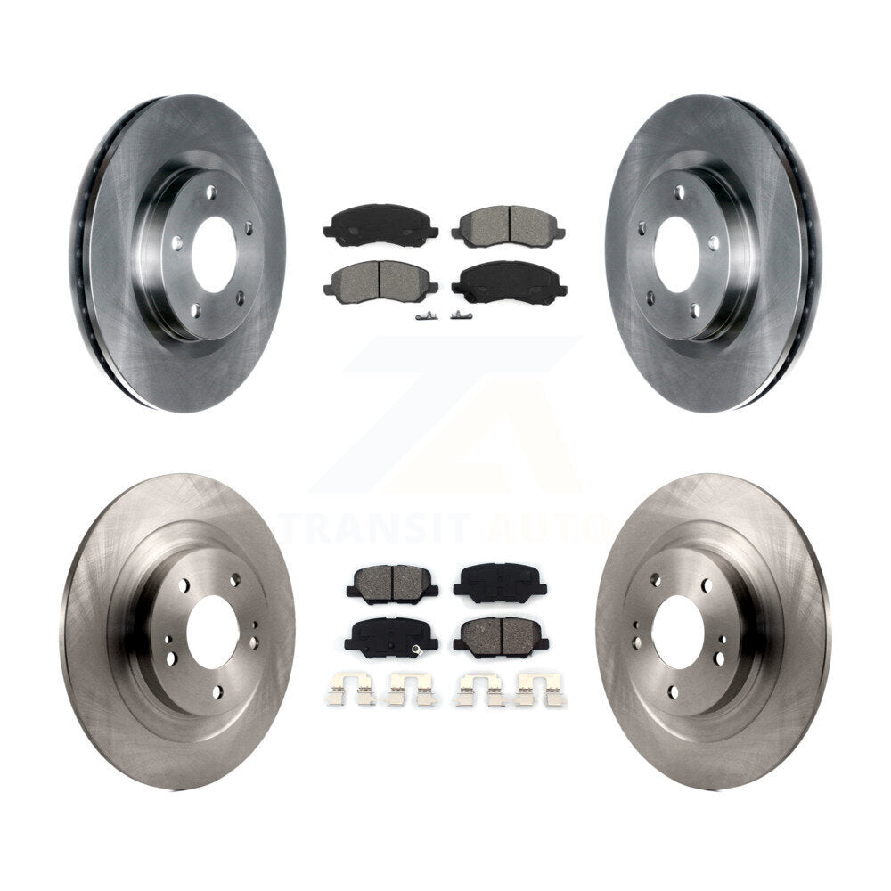[Avant + Arrière] Kit de Disque et plaquette (semi-métallique) de frein pour Mitsubishi Outlander Sport RVR K8S-101000