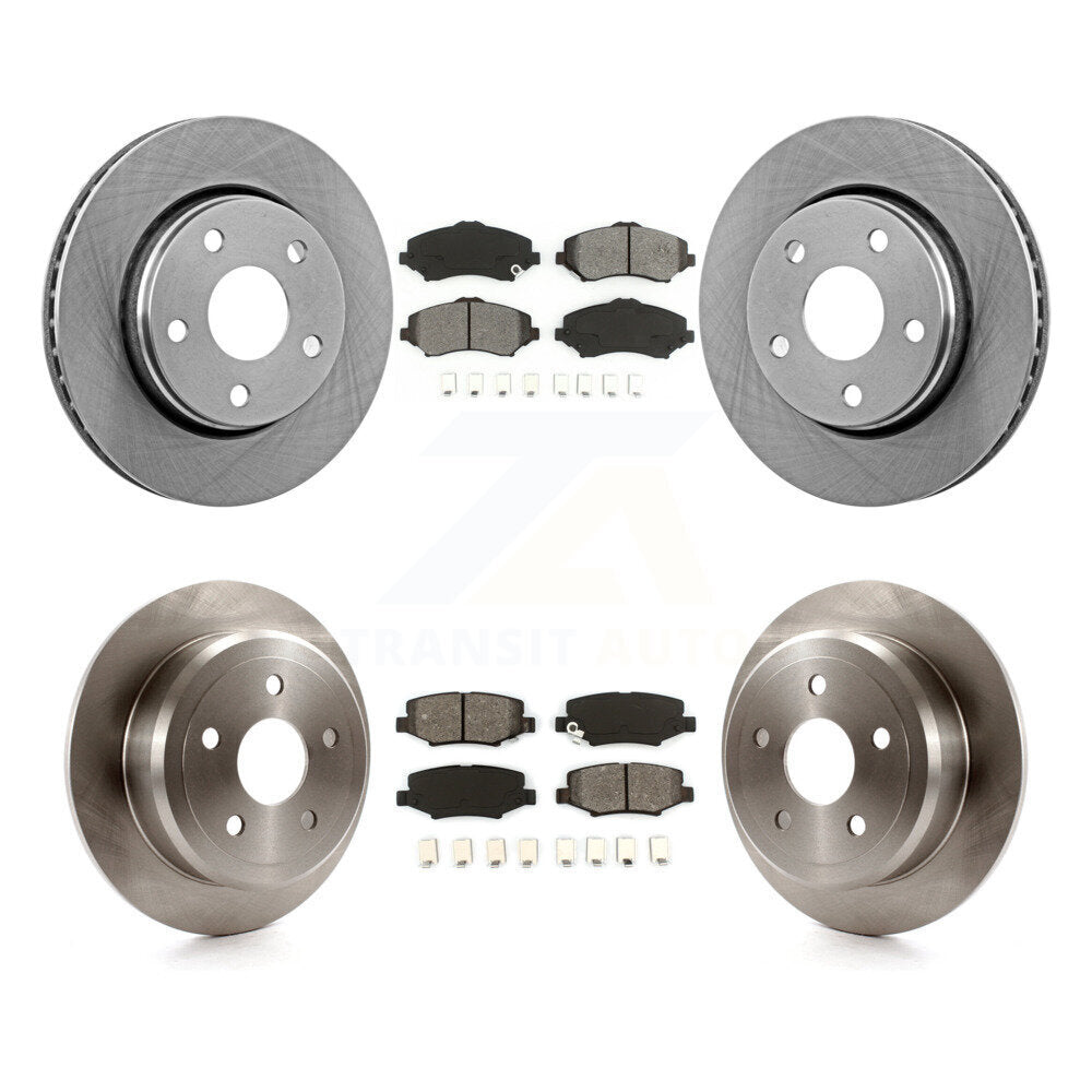 [Avant + Arrière] Kit de Disque et plaquette (semi-métallique) de frein pour Jeep Wrangler JK K8S-101001