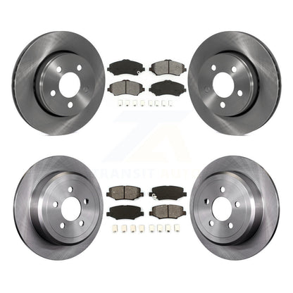 [Avant + Arrière] Kit de Disque et plaquette (semi-métallique) de frein pour Jeep Liberty Dodge Nitro K8S-101002