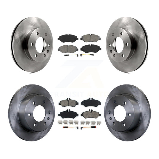 [Avant + Arrière] Kit de Disque et plaquette (semi-métallique) de frein pour Sprinter 2500 Mercedes-Benz Freightliner Dodge K8S-101003