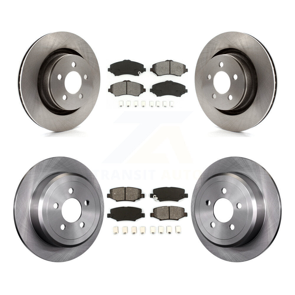 [Avant + Arrière] Kit de Disque et plaquette (semi-métallique) de frein pour Jeep Liberty Dodge Nitro avec 332mm Diameter Rotor K8S-101005