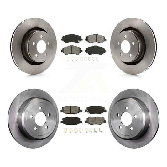 [Avant + Arrière] Kit de Disque et plaquette (semi-métallique) de frein pour Jeep Liberty Dodge Nitro avec 332mm Diameter Rotor K8S-101005