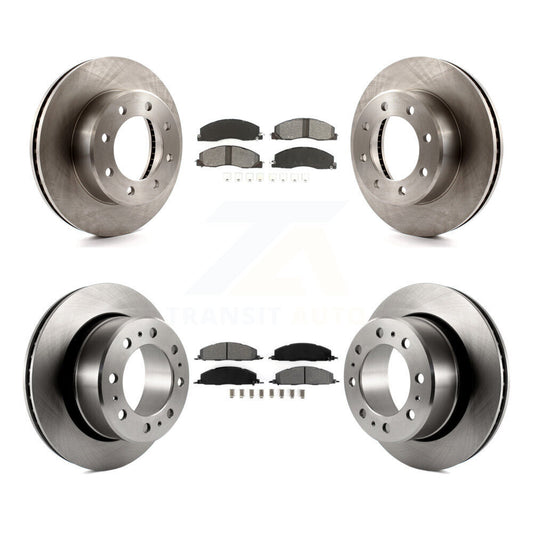 [Avant + Arrière] Kit de Disque et plaquette (semi-métallique) de frein pour Ram 2500 3500 1500 Dodge K8S-101006