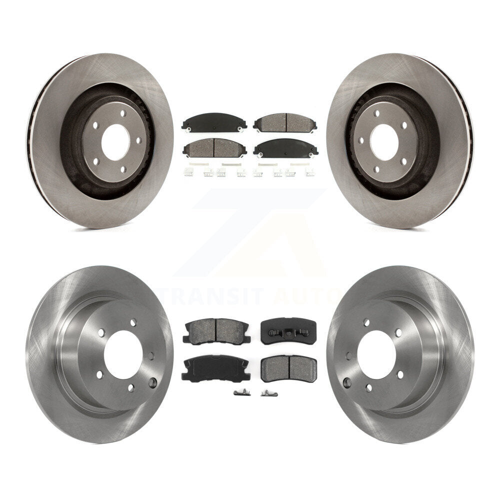 [Avant + Arrière] Kit de Disque et plaquette (semi-métallique) de frein pour 2008-2009 Dodge Caliber SRT-4 K8S-101007
