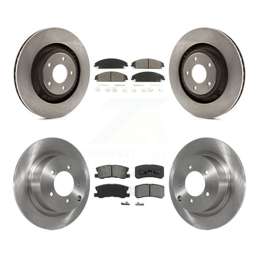 [Avant + Arrière] Kit de Disque et plaquette (semi-métallique) de frein pour 2008-2009 Dodge Caliber SRT-4 K8S-101007