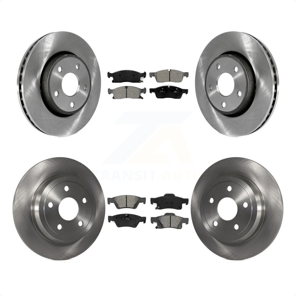 [Avant + Arrière] Kit de Disque et plaquette (semi-métallique) de frein pour Dodge Durango K8S-101008 par Transit Auto