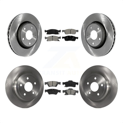 [Avant + Arrière] Kit de Disque et plaquette (semi-métallique) de frein pour Dodge Durango K8S-101008 par Transit Auto